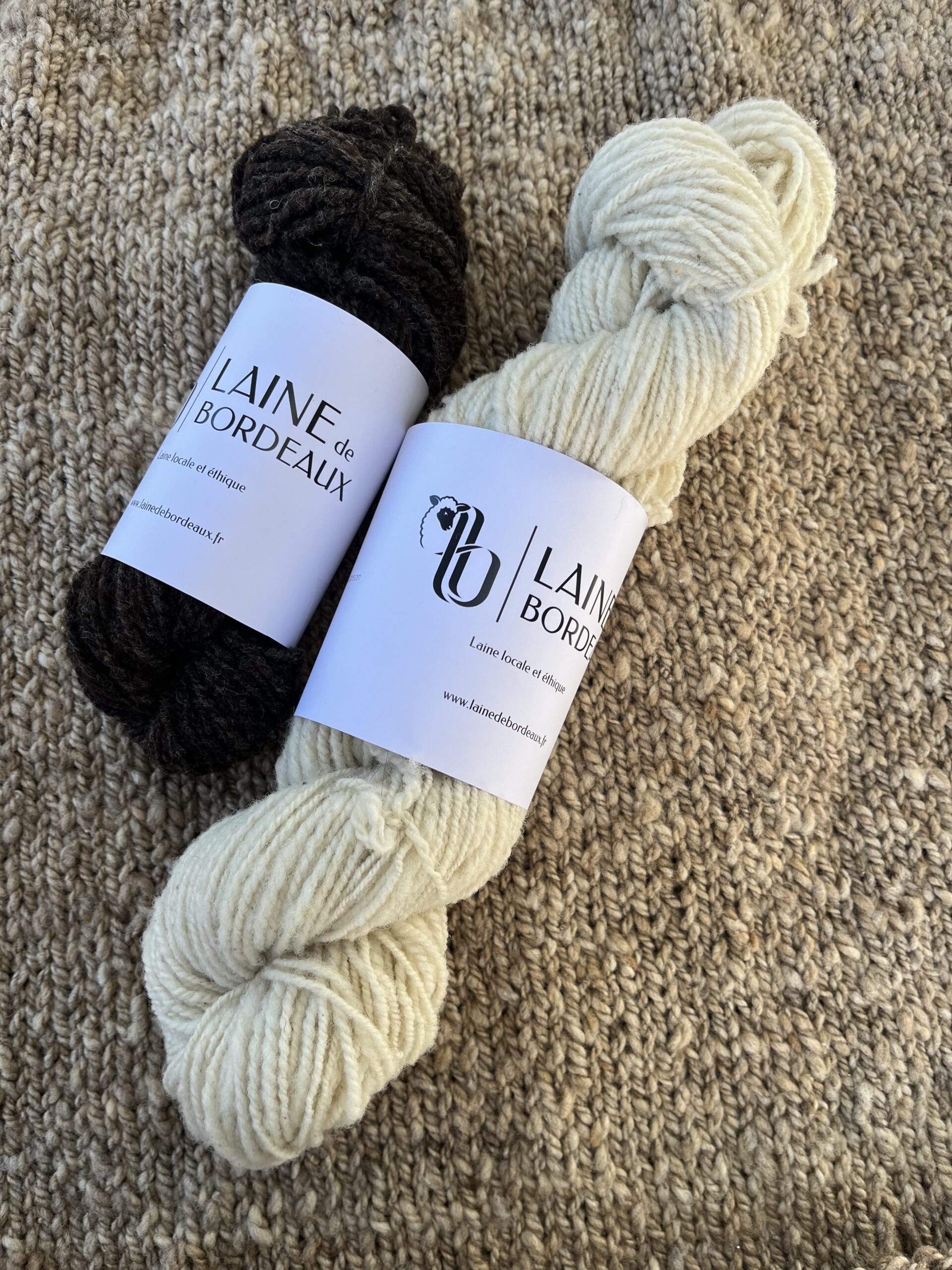 Écheveau de laine naturelle de Gironde