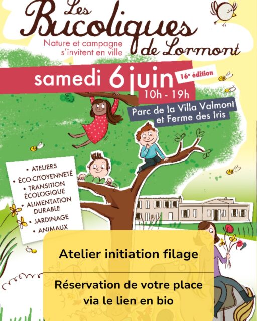 De la laine au fil : un voyage intemporel
Plongez dans la magie de la laine, du mouton jusqu’au fil… Un savoir-faire ancestral qui traverse les siècles et continue de vivre entre vos mains.
Lors des Bucoliques à @villedelormont , au cœur du Parc de la Villa Valmont et de la Ferme des Iris, je vous propose une initiation au filage au fuseau. Un moment hors du temps pour découvrir, expérimenter et renouer avec un geste simple et fascinant.
Deux sessions vous attendent : 14h et 16h15
Les places sont limitées, pensez à réserver votre moment via le lien en bio !
Venez toucher, ressentir, et transformer la matière…
#lainedebordeaux #filage #laine #artisanat #savoirfaire #ateliercréatif #textile #laineaufuseau #bucoliques #lormont #faitmain #slowcraft