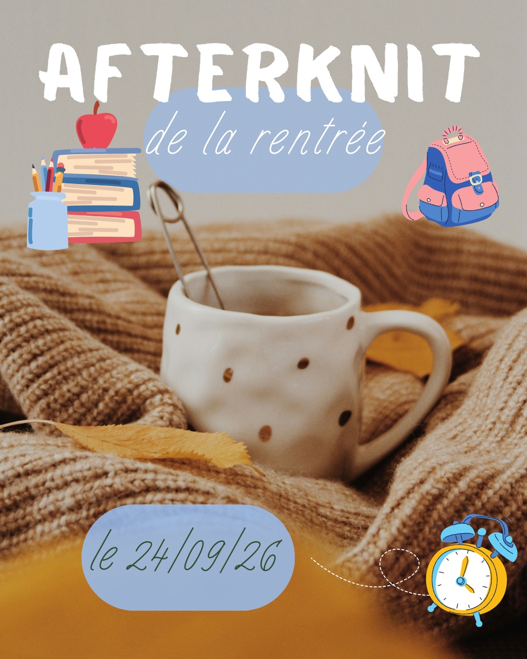De retour des vacances ! 🏕🧳
Pourquoi pas prolonger la douceur de celles-ci, en prenant le temps de tricoter pour la prochaine saison, pour s'inspirer et partager un bon moment.
Je vous donne rendez-vous :
- au Pub le Frog & Rosbif à Bordeaux à côté de porte de Bourgogne,
- le jeudi 24 septembre de 17h à 19h
✨ Au programme :
• ☕ Un moment chaleureux pour découvrir les laines naturelles de Gironde et tricoter en toute convivialité.
• Echange de patrons ou de pelotes pour celles qui le souhaitent, n'hésitez pas à le communiquer en commentaire sur Instagram
• Quel est votre projet tricot de la rentrée ?
• Échanges d’astuces et d’inspirations autour de vos projets : tricot, crochet, broderie, filage… tout est bienvenu.
• Une belle occasion de tisser des liens autant que des mailles, avec une communauté créative et bienveillante
On a hâte de vous retrouver pour ce moment cozy et le plaisir de créer avec les mains ❤️
Lien de réservation en bio !
#lainedebordeaux #afterknit